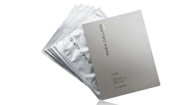 Eine Packung „Maria Galland“ 1032 Masque Mille Décolleté Lumière Strahlungsmasken.