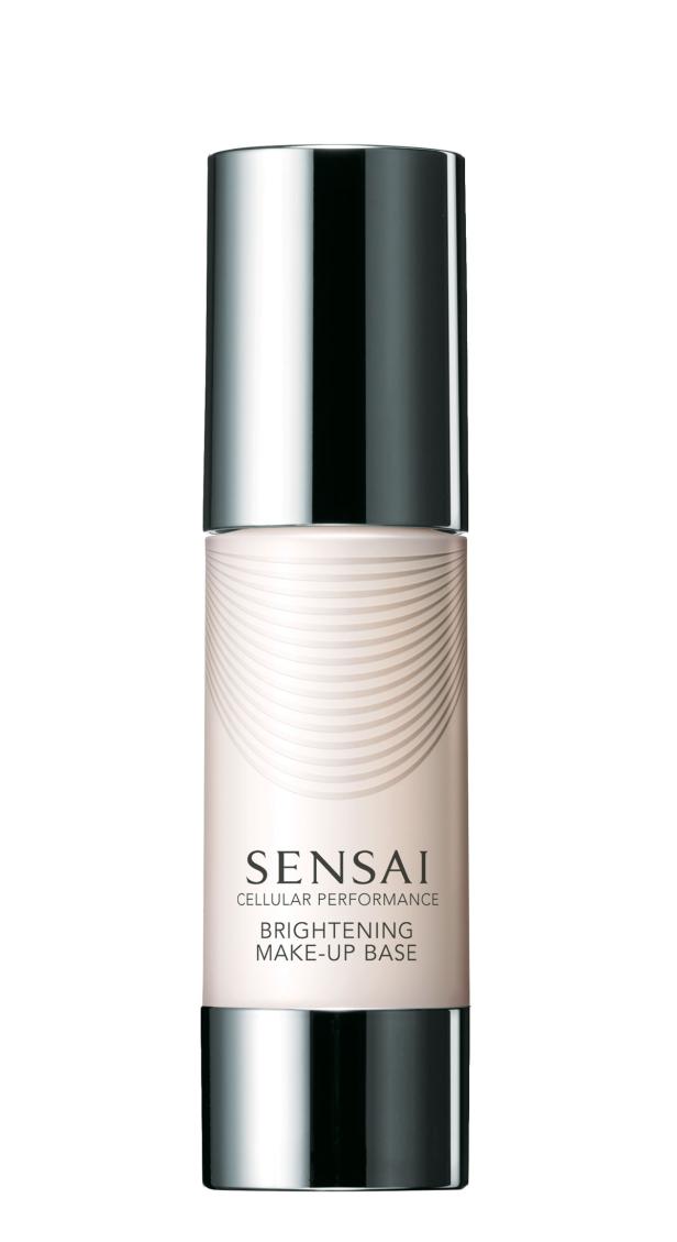 Eine Flasche „Sensai Cellular Performance Brightening Make-Up Base“.