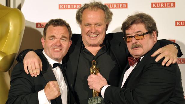 Bereits bei der KURIER ROMY erfolgreich: Cornelius Obonya, Regisseur Julian Pölsler und Erwin Steinhauer
