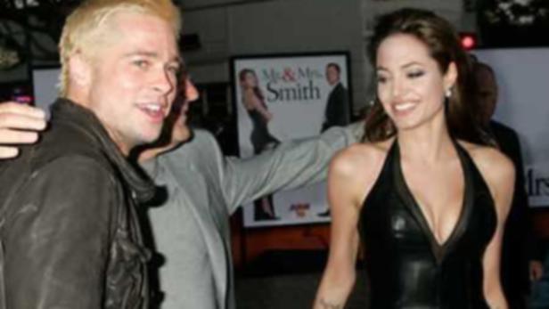 Brad Pitt und Angelina Jolie bei der Premiere von „Mr. & Mrs. Smith“.