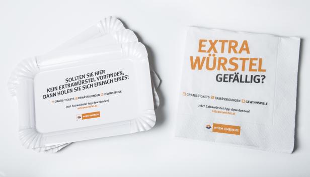 Wien Energie Energiebündel-Kampagne Extrawürstel Werbematerial Demner Merlicek & Bergmann