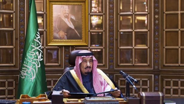Erster Auftritt als neuer König: Salman
