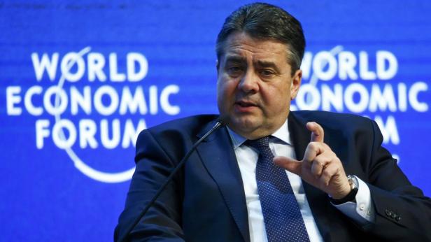 Sigmar Gabriel in Davos