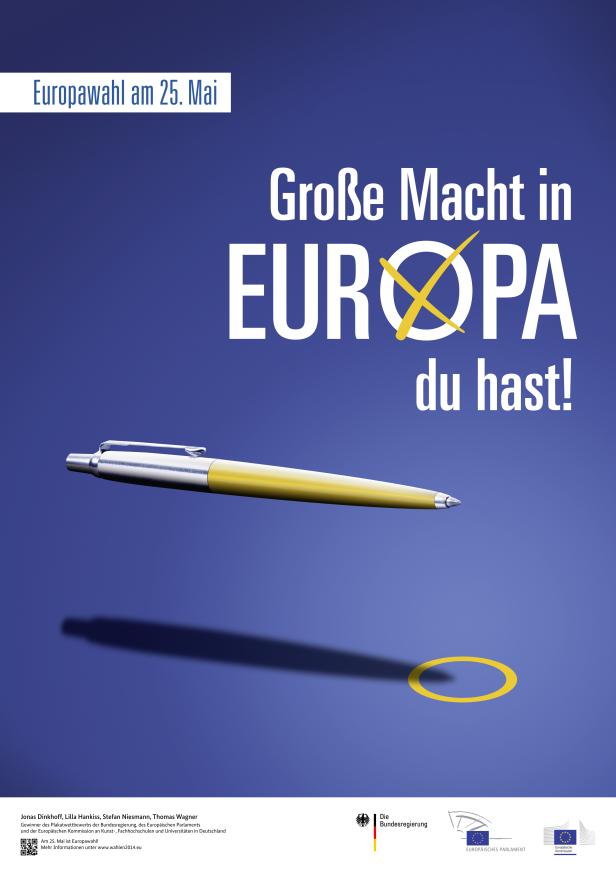 Plakate im EU-Wahlkampf: Krumme Gurken und ungeschminkte Kandidaten