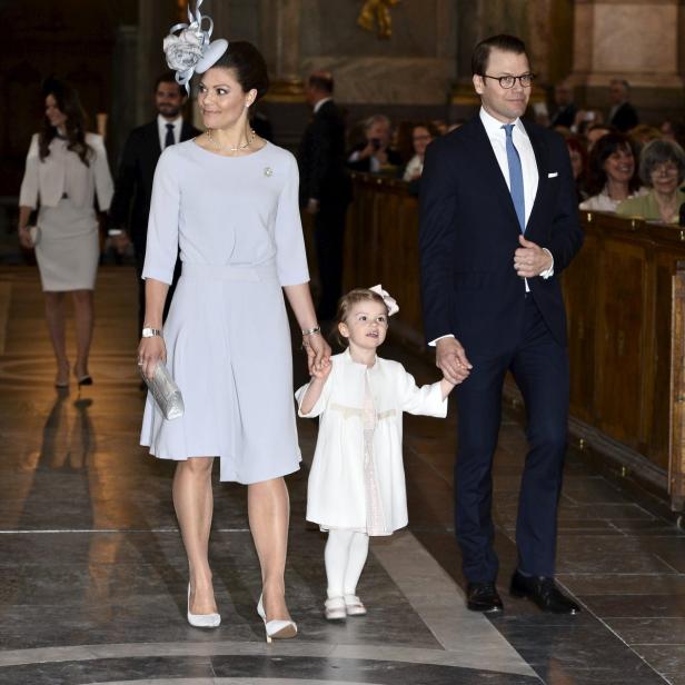 Sweden's Crown Princess Victoria, her daughter Pri