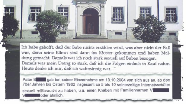 Geständnis: Der Pater aus Mehrerau hat bereits 2004 sexuelle Übergriffe zugegeben Geständnis: Der Pater aus Mehrerau hat bereits 2004 sexuelle Übergriffe zugegeben