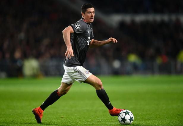 Robert Lewandowski beim Fußballspiel.