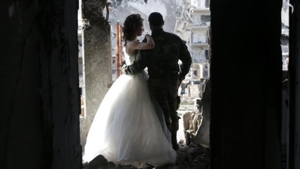 Hochzeit in Homs Ruinen