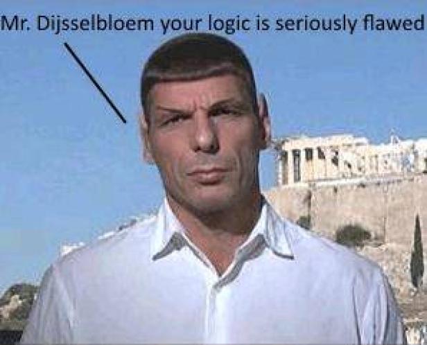 Jeroen Dijsselbloem vor dem Parthenon in Athen.