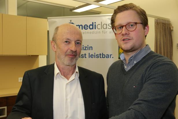 Hansmann Johann, Ströck Michael - Business Angel, Investor, KochAbo.at - Mediclass-Eröffnung Semrad investiert