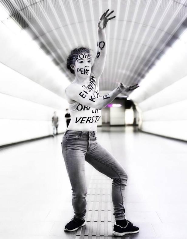Performance in Wiener U-Bahn-Station