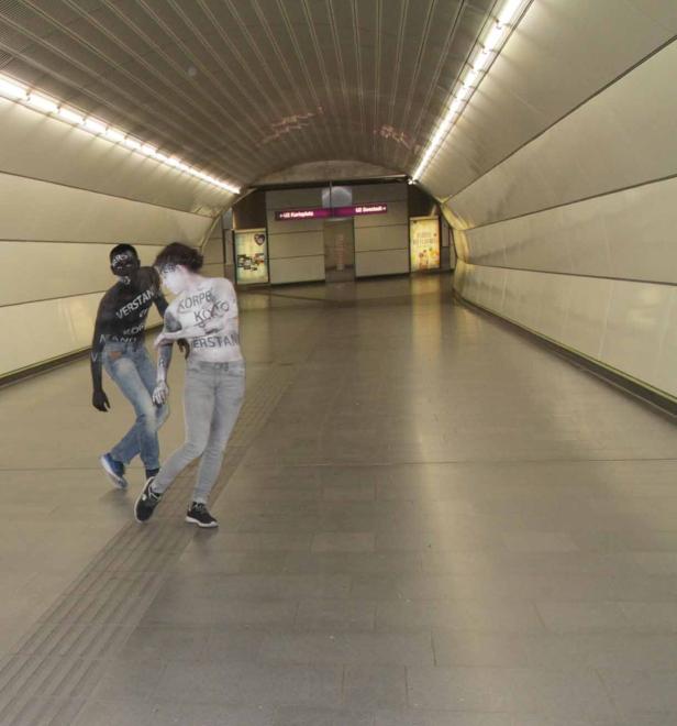 Performance in Wiener U-Bahn-Station