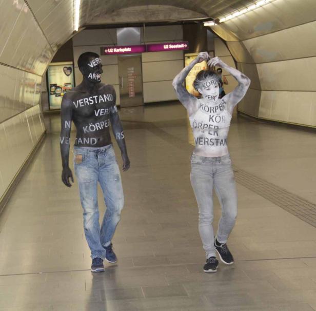 Performance in Wiener U-Bahn-Station