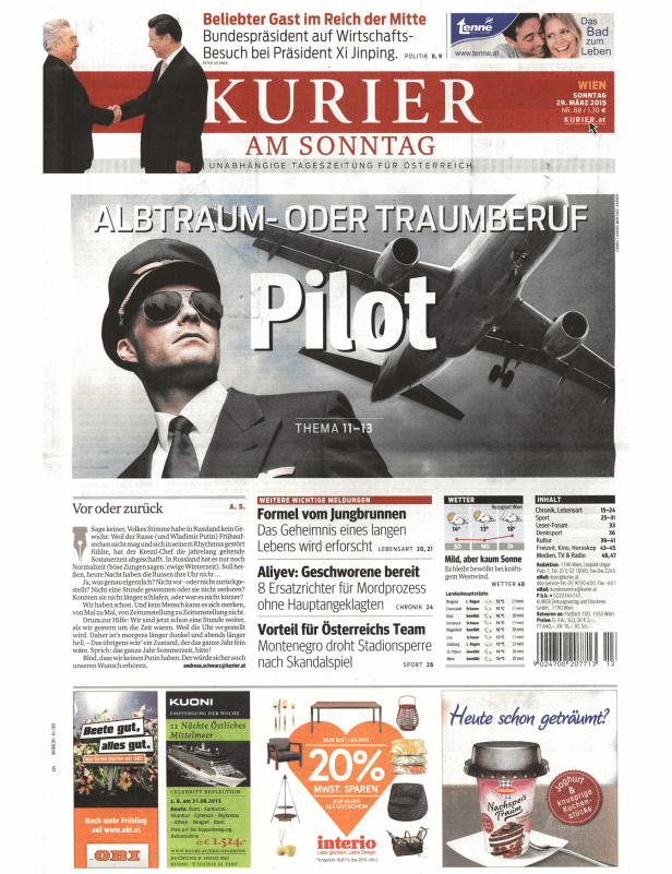 Titelseiten vom 29.03.2015