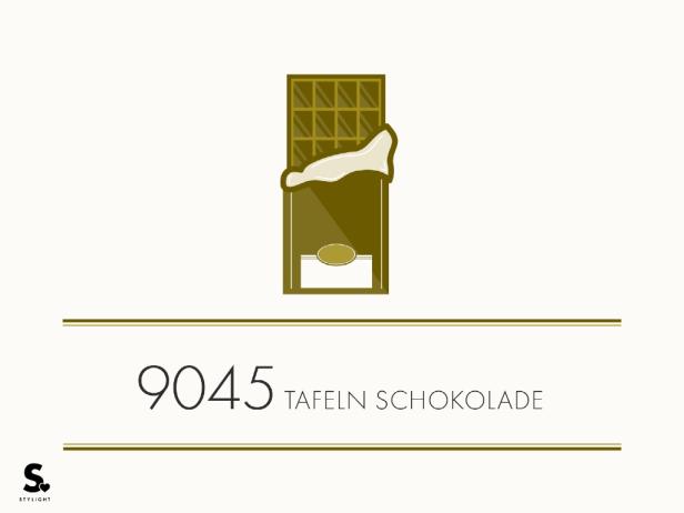 Eine stilisierte Tafel Schokolade mit teilweise geöffneter Verpackung.