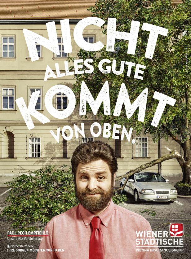 Wiener Städtische Werbelinie neu April 2015 Paul Pech Glücksfall Paul Pech