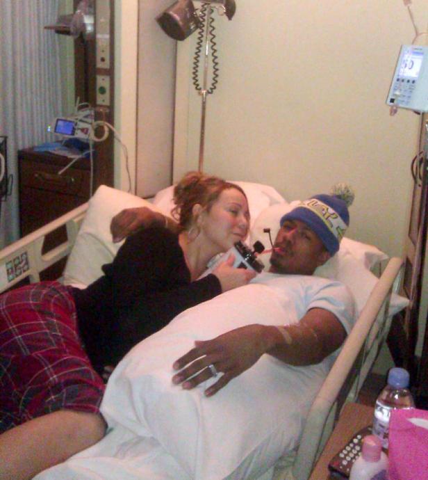 Mariah Carey besucht Nick Cannon im Krankenhaus.