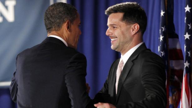 Obama auf Tuchfühlung mit prominenten Schwulen