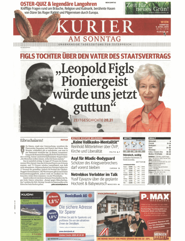 Titelseiten vom 05.04.2015