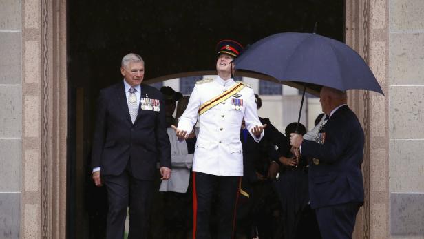 Umjubelt: Prinz Harry gutgelaunt in Australien
