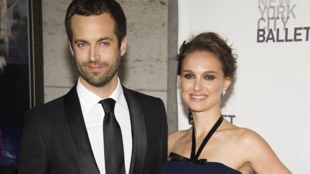 Natalie Portman mit Benjamin Millepied bei einer Veranstaltung des New York City Ballet.