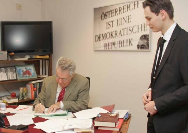 ... vom Treffen mit dem Alt-Präsidenten
