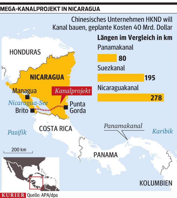 Chinesischer Milliardär baut Mega-Kanal in Nicaragua