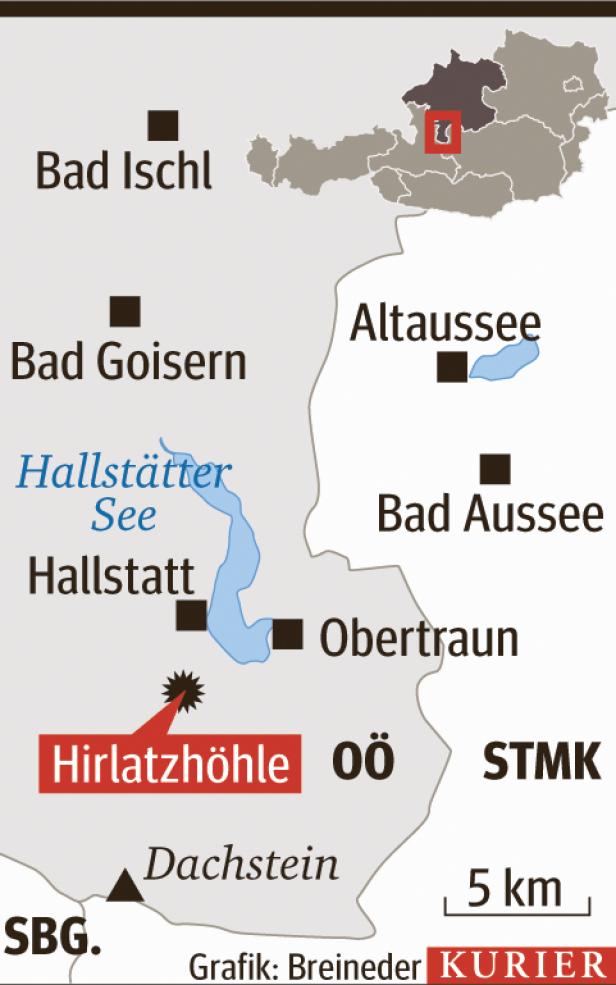 Hallstatt: Verletzter Höhlenforscher gestorben