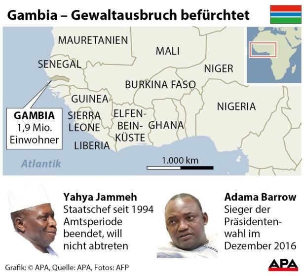 Gambia: Militärintervention rückt näher