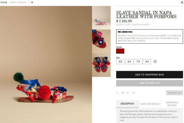 Dolce & Gabbana verkaufen "Sklaven-Sandalen"
