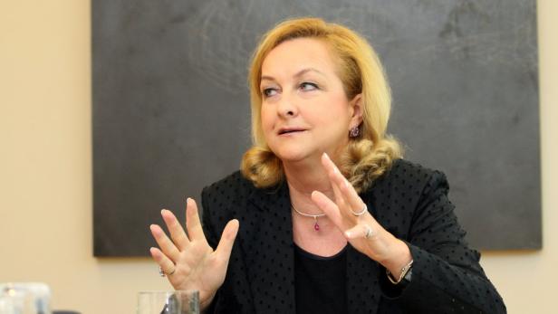 Interview mit Maria Fekter in ihrem Büro im Finanzministerium. Geführt hat das Interview Helmut Brandstätter, CR vom Kurier