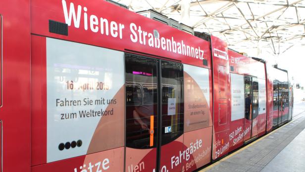 Weltrekordversuch der Wiener Linien abgebrochen