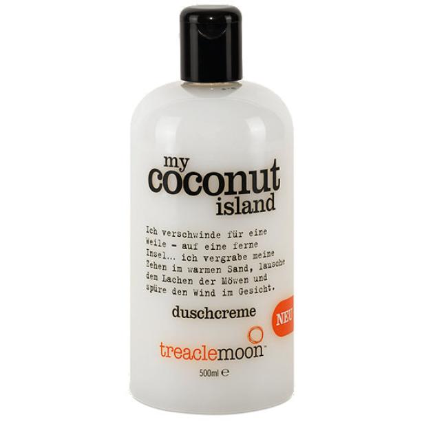 Eine Flasche „My Coconut Island“ Duschcreme von Treaclemoon.