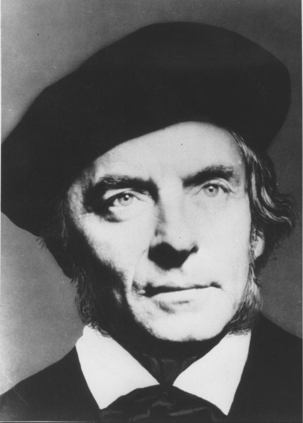 Ein Porträt des dänischen Philosophen Søren Kierkegaard.