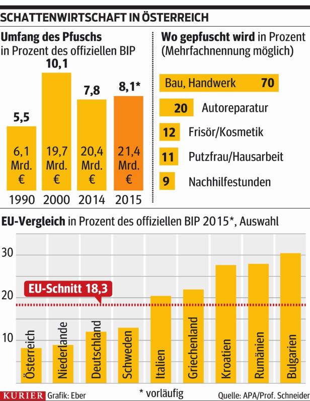 Ökonom Schneider: "Mit dem Pfusch geht es uns viel besser"