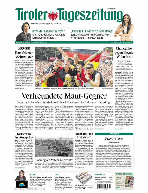 Deutsche Fußballnationalspieler feiern den Gewinn der Weltmeisterschaft 2014.