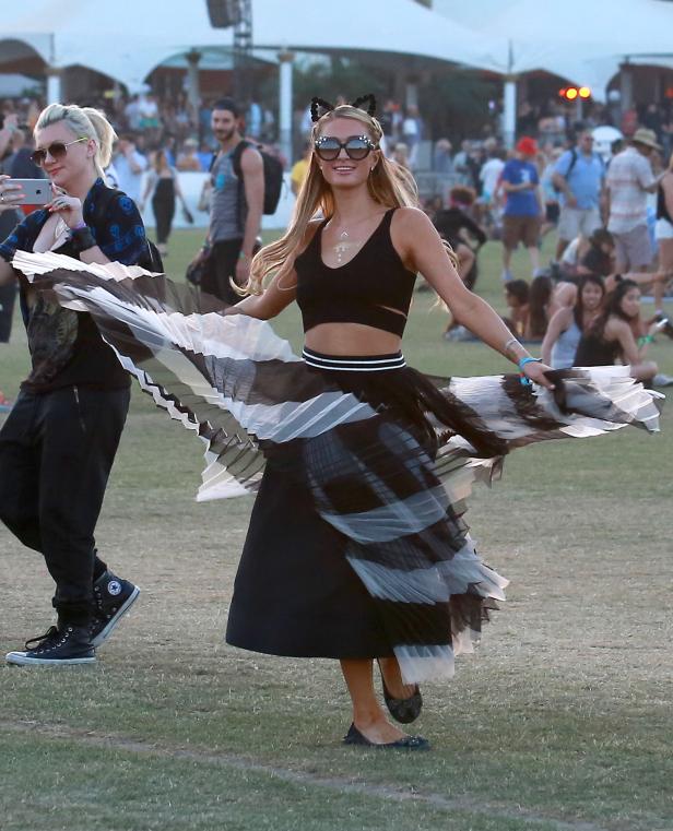 Durchgefeiert: Lockere Promis am Coachella Festival