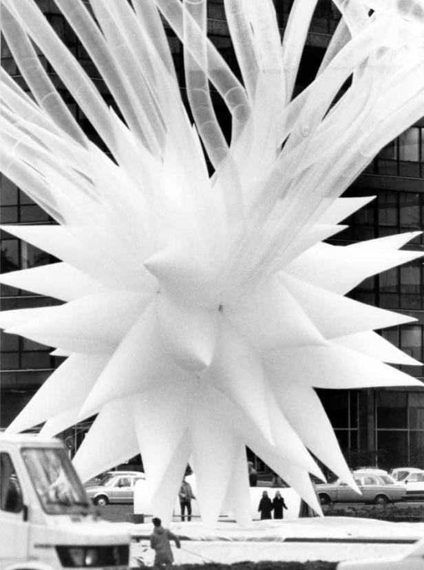 Fotos der letzte Otto Piene-Ausstellung in Berlin