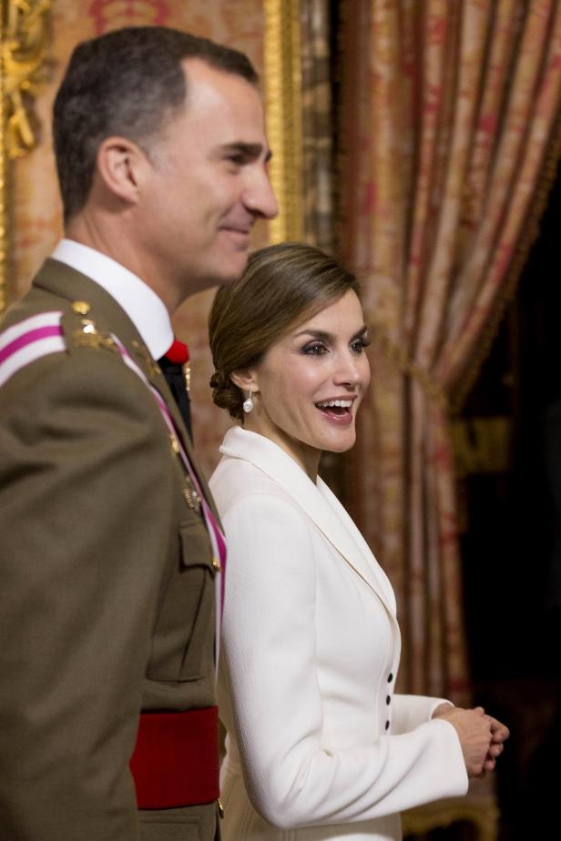 König Felipe VI. und Königin Letizia von Spanien bei einer Veranstaltung.