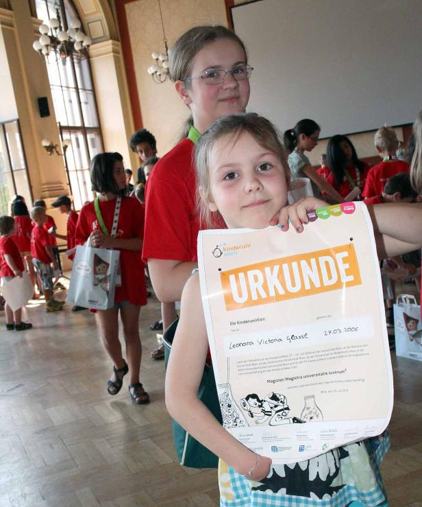 ... rund um die Kinderuni-Wien-Sponsion 2014