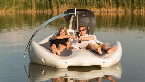 Schwimmende Insel aus Österreich sticht in See