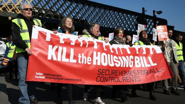 Londons Mittelklasse protestiert: "Ihr seid herzlos, wir obdachlos"