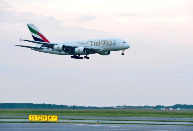 Emirates kommt ab 1. Juli mit A380 nach Wien