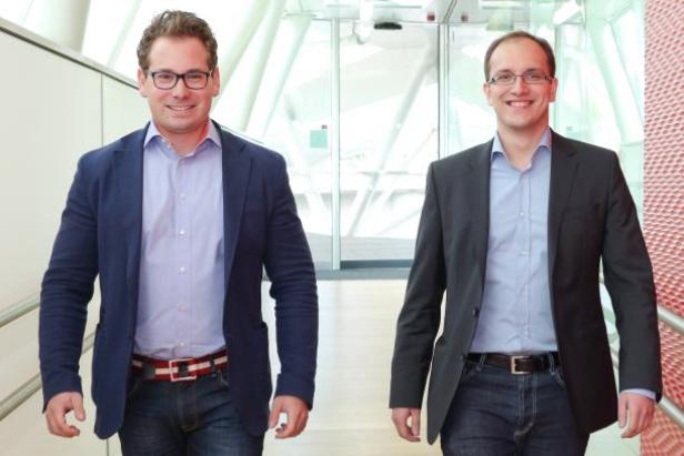 Benjamin Ruschin und Sead Ahmetovic, die beiden Geschäftsführer von Vienna Digital, die für T-Systems Austria Mobile-First als Konzept-Ansatz für die Blog-Umsetzung wählten. (c: schiffl k.) T-Systems richtet Blog ein