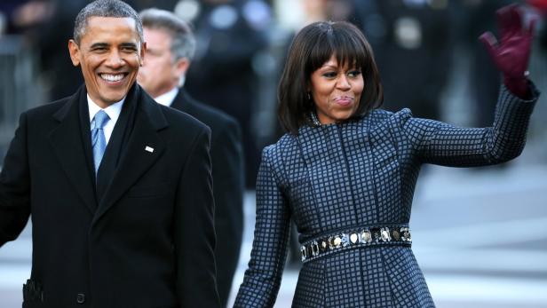 Barack und Michelle Obama bei einer Veranstaltung.