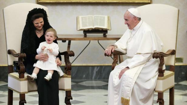 Schweden-Royals besuchen Papst