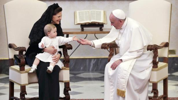 Schweden-Royals besuchen Papst