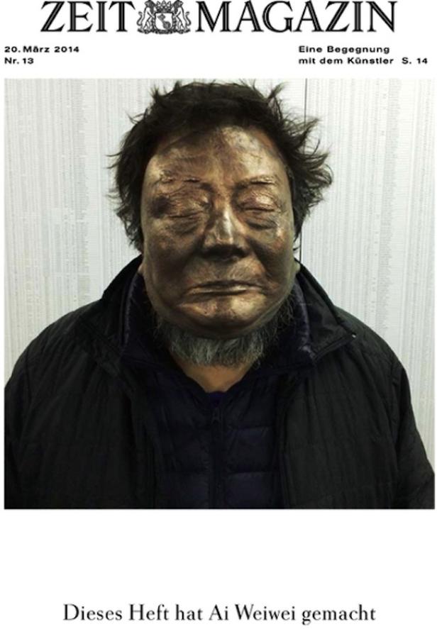 Ein Porträt von Ai Weiwei auf dem Cover des Zeit Magazins.