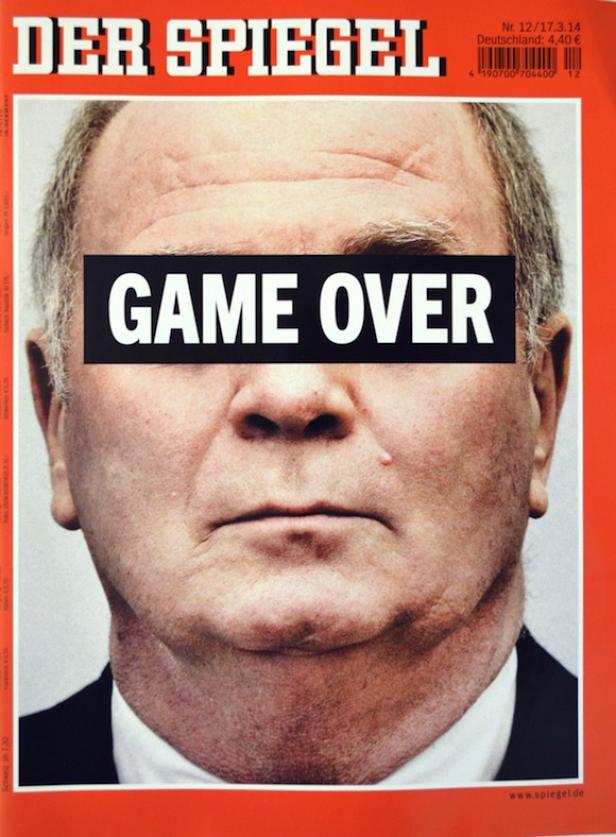 Das Cover des Nachrichtenmagazins „Der Spiegel“ zeigt das Gesicht eines Mannes mit dem Schriftzug „Game Over“ über den Augen.