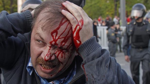 Russland: Blutige Gewalt wegen Putin
